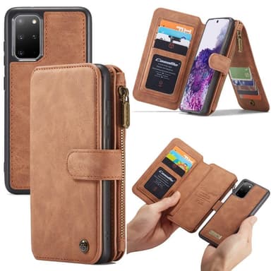 Samsung Galaxy S20 Plus CASEME 2-in-1 Irrotettava - Ruskea