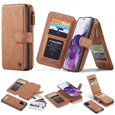 Samsung Galaxy S20 Plus CASEME 2-in-1 Irrotettava - Ruskea