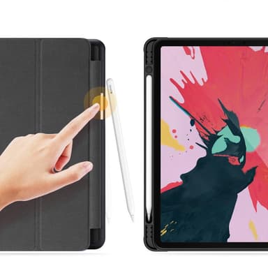 DUX DUCIS Domo iPad Pro 11 (2020)/(2018) Kolminkertainen jalusta Musta