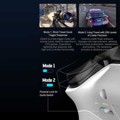 Langaton Bluetooth-peliohjain vastaanottimella Yhteensopiva Steam PC Android iOS Nintendo Switchin kanssa - Vaaleanpunainen