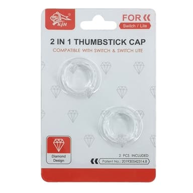 2kpl Yhteensopiva Nintendo Switch Switch Lite Joystick Thumb Stick Grip kanssa - Läpinäkyvä