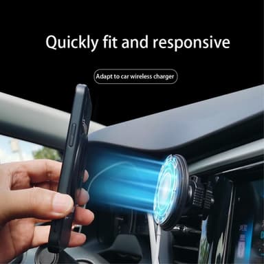 Magneettinen autopuhelimen pidike tarttuva Lazy Grip - Musta