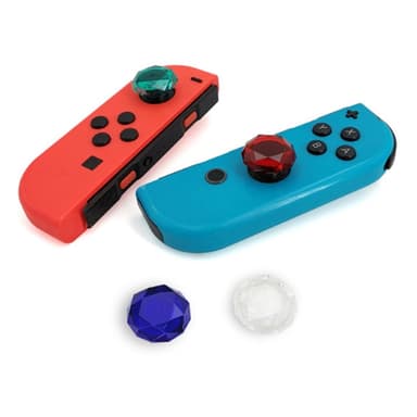 2kpl Yhteensopiva Nintendo Switch Switch Lite Joystick Thumb Stick Grip kanssa - Läpinäkyvä