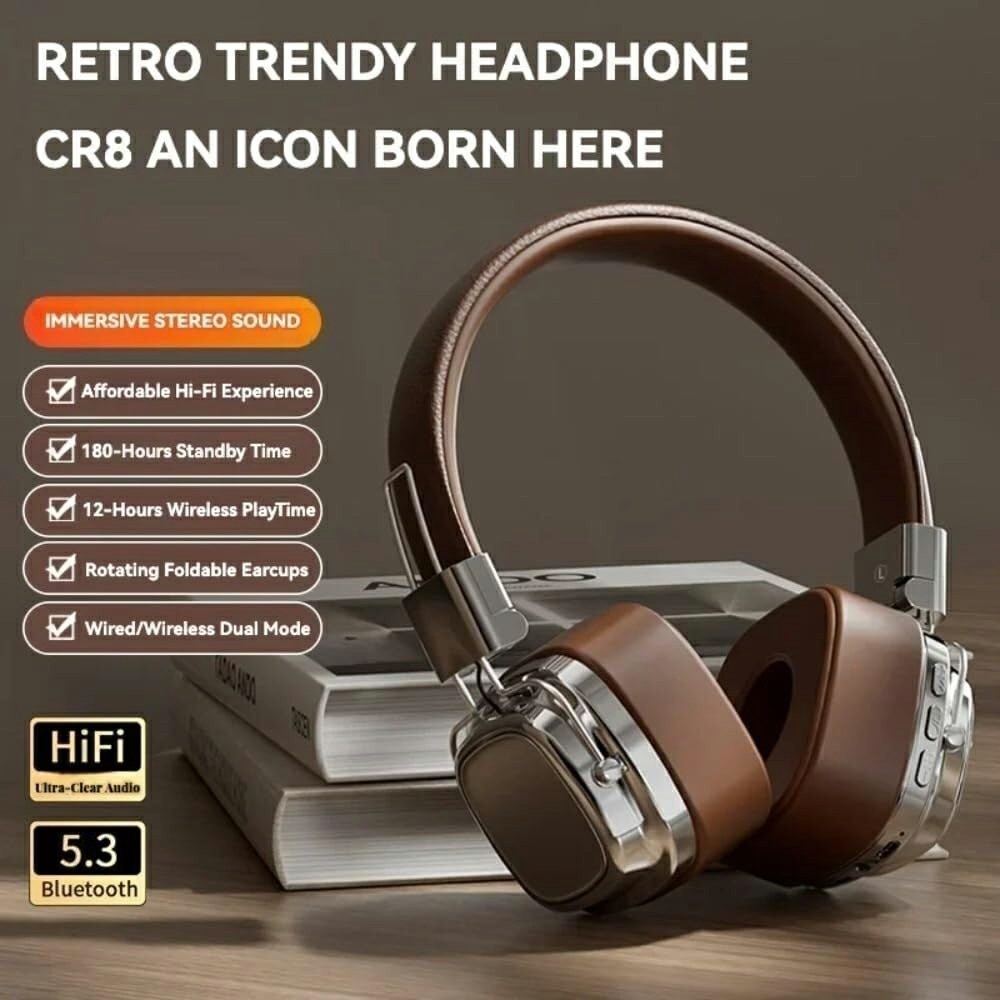 Bluetooth HiFi Sound Over Ear kuulokkeet Melunvaimennus langattomat kuulokkeet - musta