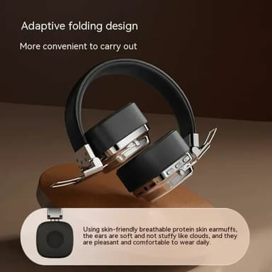 Bluetooth HiFi Sound Over Ear kuulokkeet Melunvaimennus langattomat kuulokkeet - musta
