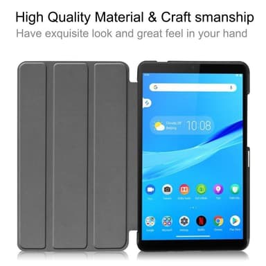 Kuvio Kolminkertainen jalustan kansi Lenovo Tab M7 (1 Gen) - Musta