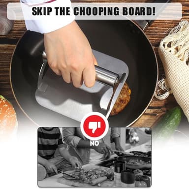 Smashburger Hampurilaispuristin Murskausrauta Ruostumaton teräs