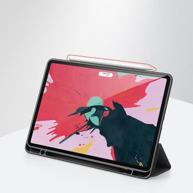 DUX DUCIS Domo iPad Pro 11 (2020)/(2018) Kolminkertainen jalusta Musta