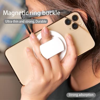 Magneettinen autopuhelimen pidike tarttuva Lazy Grip - Musta