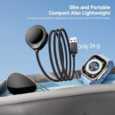 ESSAGER kellolle USB-kaapeli Magneettinen ABS Waterdrop Shape -laturi