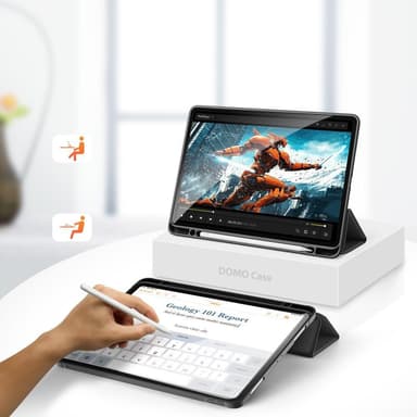 DUX DUCIS Domo iPad Pro 11 (2020)/(2018) Kolminkertainen jalusta Musta