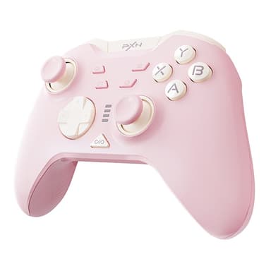 Langaton Bluetooth-peliohjain vastaanottimella Yhteensopiva Steam PC Android iOS Nintendo Switchin kanssa - Vaaleanpunainen