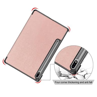 Kolmen taittotelineen älykotelo Samsung Galaxy Tab S7 FE/Tab S7 Plus/Tab S8+ -puhelimelle