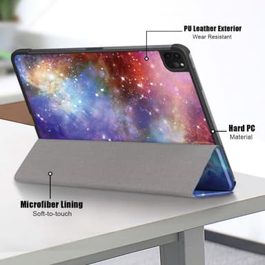 iPad Pro 11 2021/2020 Kolmintaitettava jalustan tablettikotelo - Avaruus