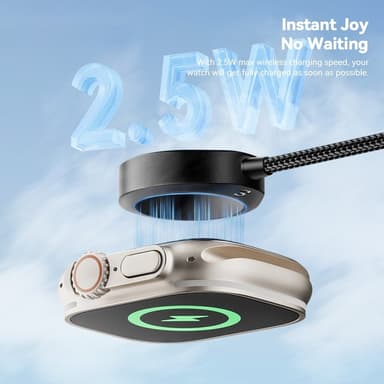 ESSAGER kellolle USB-kaapeli Magneettinen ABS Waterdrop Shape -laturi
