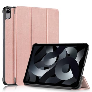 Kolminkertainen telinekotelo iPad 10.9 (2022) -tabletin suojukselle - ruusukulta