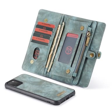 iPhone 11 Pro Max CASEME Split Lompakkokotelo - Sininen