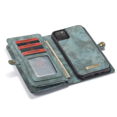 iPhone 11 Pro Max CASEME Split Lompakkokotelo - Sininen