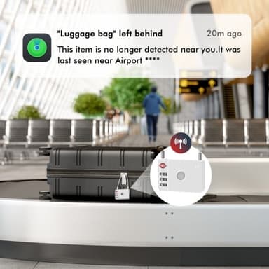 Riippulukon teräslanka salasanalukko matkatavaroiden katoamisen estävä seurantapaikannus iOS:lle