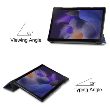 Kolminkertainen telinekotelo Samsung Galaxy Tab A8 10.5"" (2021) - Perhoset