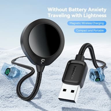 ESSAGER kellolle USB-kaapeli Magneettinen ABS Waterdrop Shape -laturi