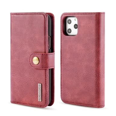 DG.MING iPhone 11 Pro Max tyylikäs lompakkokotelo - punainen
