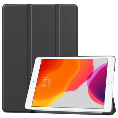 Apple iPad 10.2 2021/2020/2019 Kolmintaitettava Teline Tabletin Suojakotelo -Musta