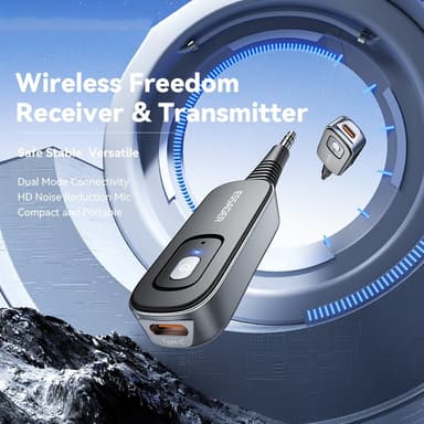 Autostereo Bluetooth-lähetinvastaanotin 3,5 mm Aux-sovitin kaiutinvahvistimelle