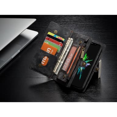 CASEME Irrotettava 2-in-1 monipaikkainen lompakkokotelo iPhone X/XS: lle