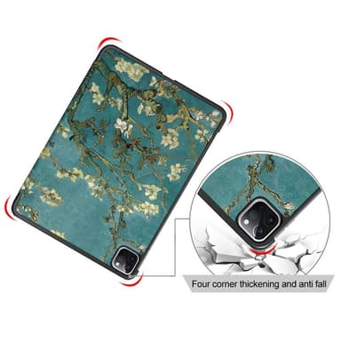 iPad Pro 11 2021/2020 Kolminkertainen jalustan tablettikotelo - Blossom