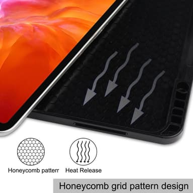 iPad 12.9"" Pro 2021 kolminkertainen jalustan tabletin kotelo - älä koske