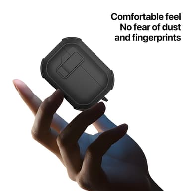 AirPods 4 -kotelolle DUX DUCIS PC+TPU Bluetooth-kotelo / kuori koukulla