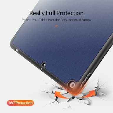 DUX DUCIS Domo Apple iPad 10.2 2021/2020/2019 Kolminkertainen jalusta Sininen