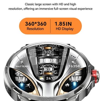 WEKOME WH-07 Älykello Sinkkiseos IP67 Vedenkestävä Bluetooth 1,85 tuuman HD-näyttö