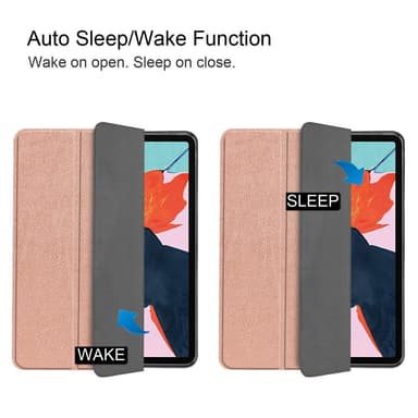 Apple iPad Air (2020) Kolmintaitettava tabletin suojakotelo - Ruusukulta