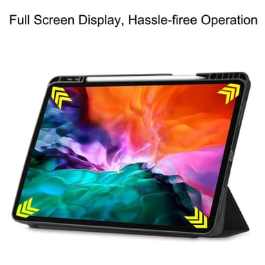 iPad 12.9"" Pro 2021 kolminkertainen jalustan tabletin kotelo - älä koske