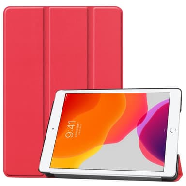 Apple iPad 10.2 2021/2020/2019 Kolminkertainen jalusta tablettikotelo - Punainen