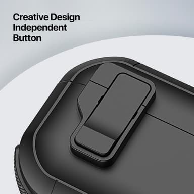 AirPods 4 -kotelolle DUX DUCIS PC+TPU Bluetooth-kotelo / kuori koukulla