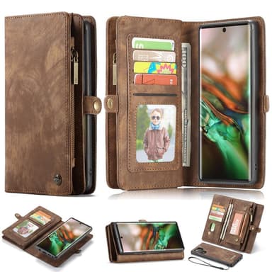 Samsung Galaxy Note 10 Plus CASEME Irrotettava 2-in-1 kotelo - Ruskea