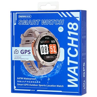 REMAX WATCH 18 Älykello GPS Ulkoilmaurheilulle Paikannus Fitness Tracker