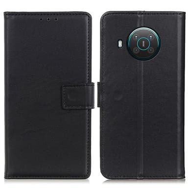 Lompakko Nahkainen Teline Nokia X20/X10 - Musta