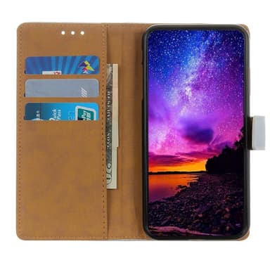 Lompakko Nahkainen Teline Nokia X20/X10 - Musta