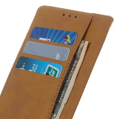 Lompakko Nahkainen Teline Nokia X20/X10 - Musta