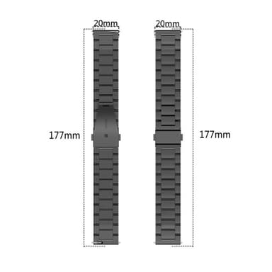 Huawei Watch GT3 42mm/Watch GT2 42mm teräksinen vaihtohihna