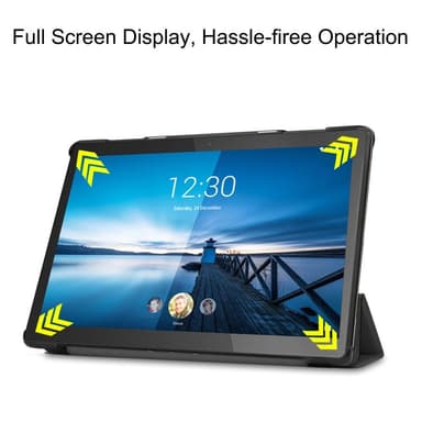 Kolminkertainen telinekotelo Lenovo Tab M10 FHD REL TB-X605FC - musta