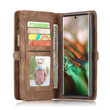 Samsung Galaxy Note 10 Plus CASEME Irrotettava 2-in-1 kotelo - Ruskea
