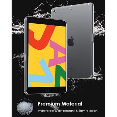 iPad 10.2 2021/2020/2019 Kirkas läpinäkyvä TPU-suojakotelo