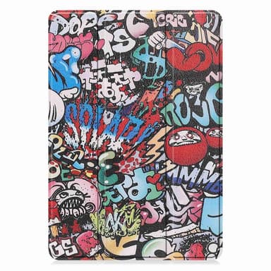 Lenovo Tab M10 Plus (Gen 3) kolminkertainen jalustan kansi - Graffiti