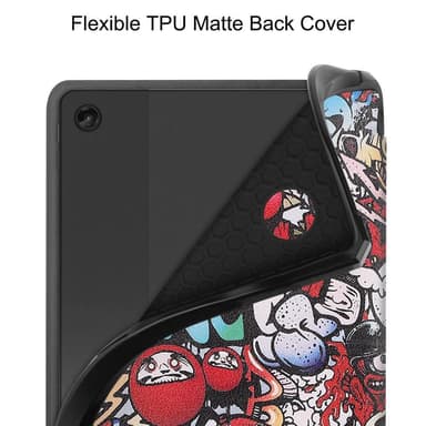 Lenovo Tab M10 Plus (Gen 3) kolminkertainen jalustan kansi - Graffiti