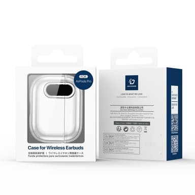 AirPods 4 -kotelolle DUX DUCIS PC+TPU Bluetooth-kotelo / kuori koukulla - Läpinäkyvä